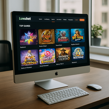 LunuBet Casino Desktop Design - Benutzerfreundliches Interface